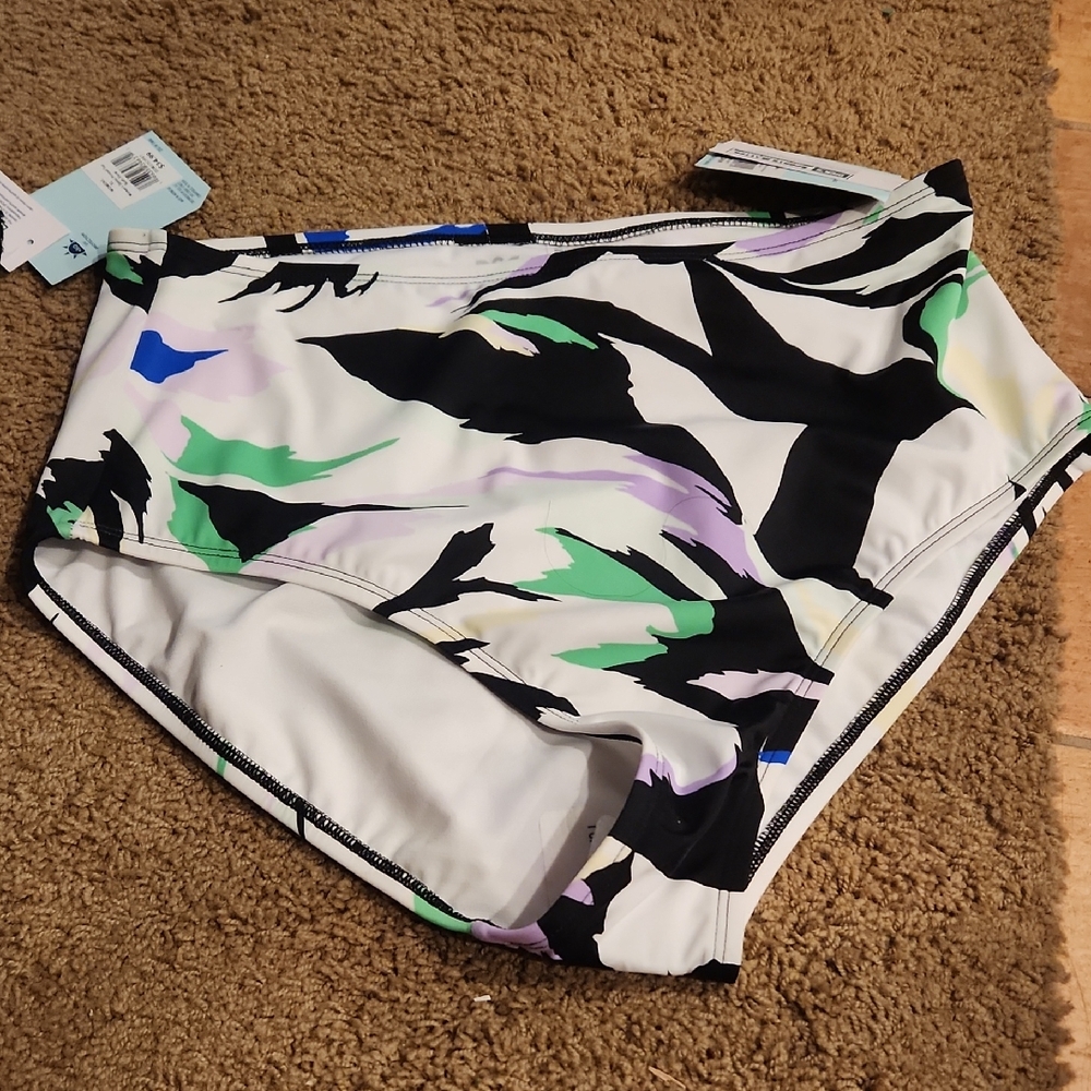 DSG Rush Floral Print Swim Bottoms Size L